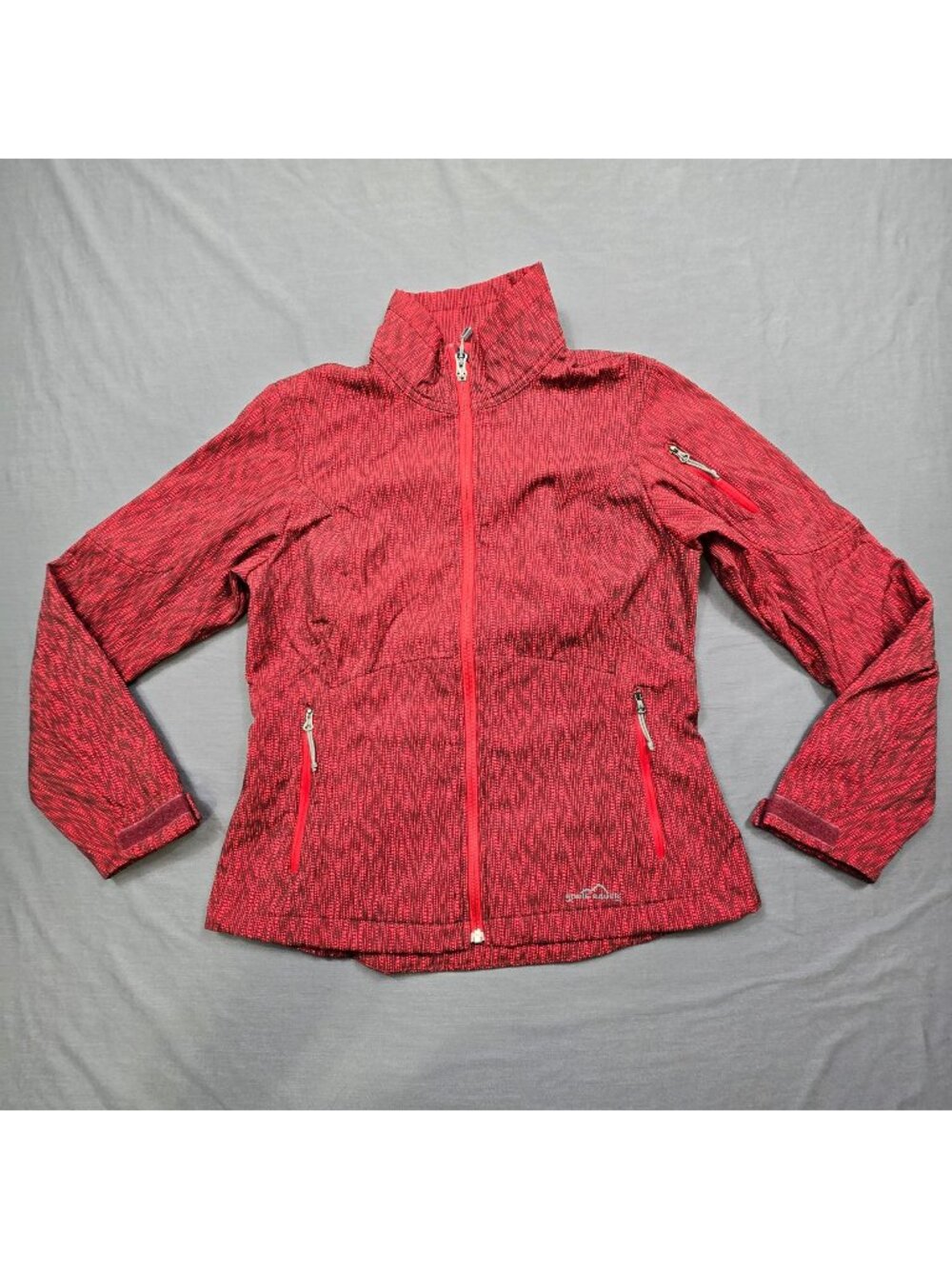 Eddie Bauer Womens Medium Full Zip Jacket Red